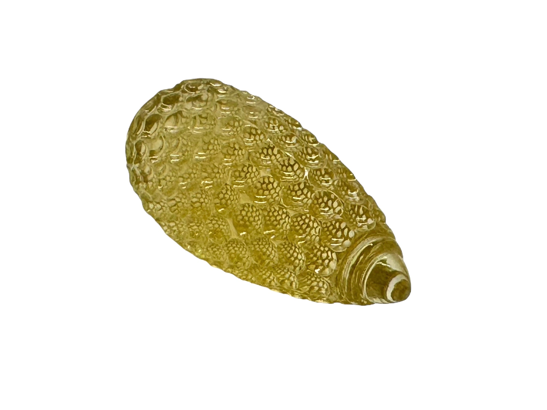 QUARTZ CITRON Sculpture fantaisie 40X18MM