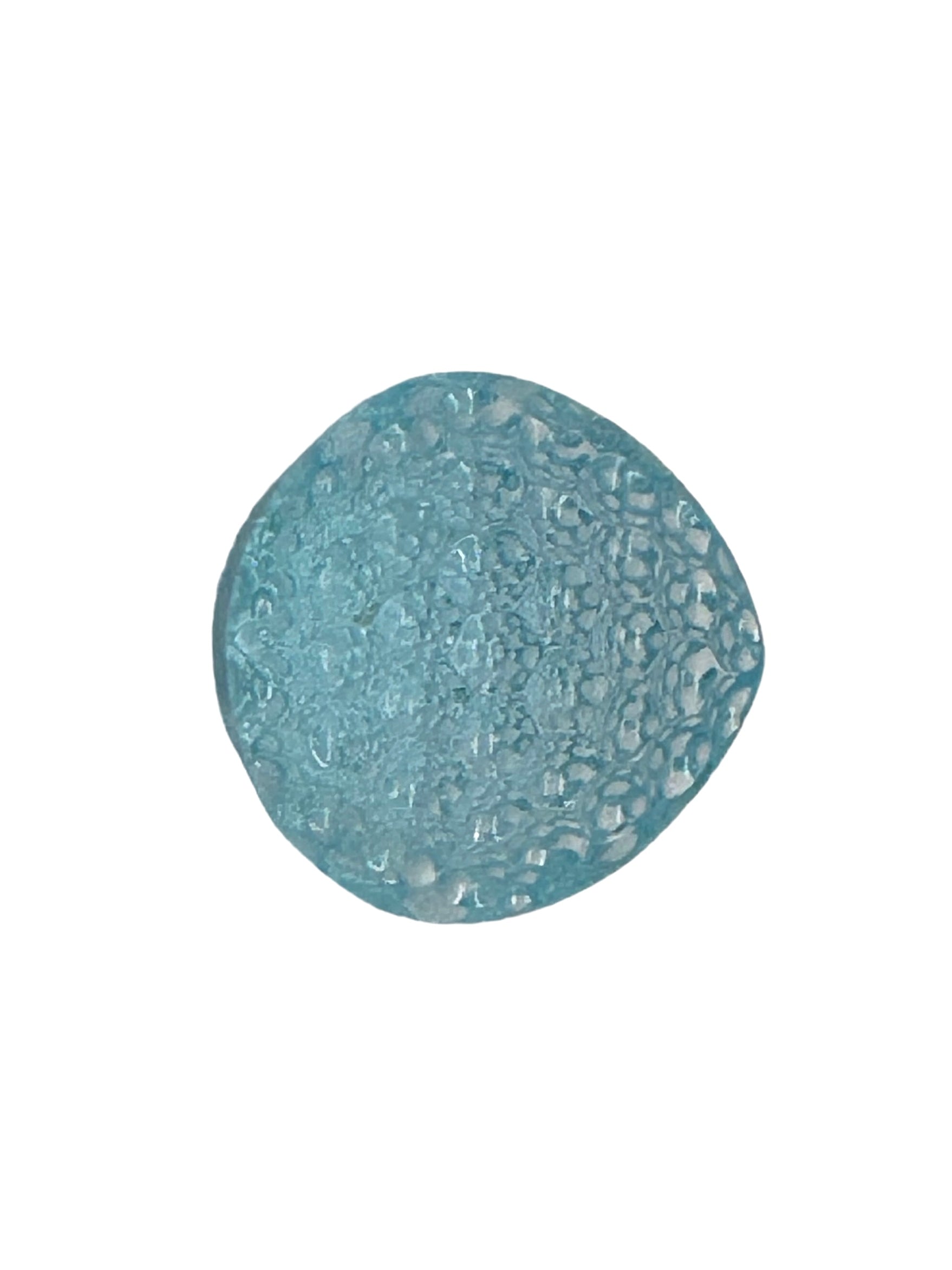 Sculpture fantaisie en topaze bleue 21 x 21 x 13 mm