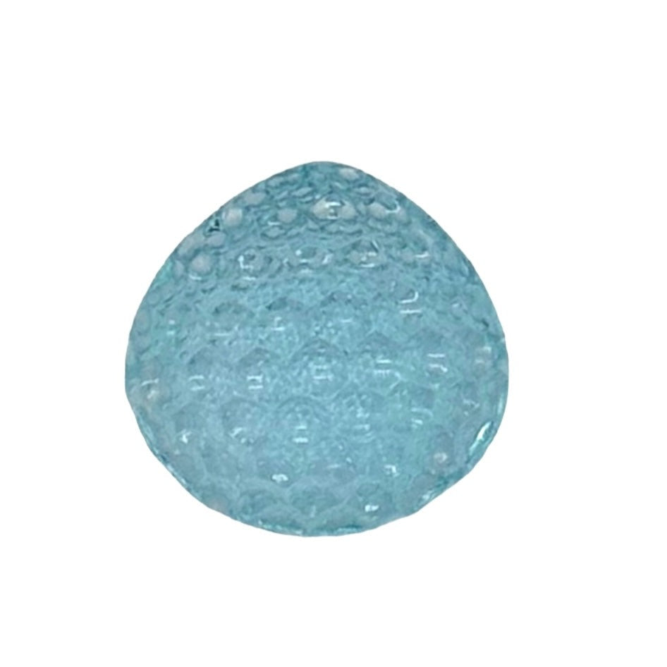 Sculpture fantaisie en topaze bleue 21 x 21 x 13 mm