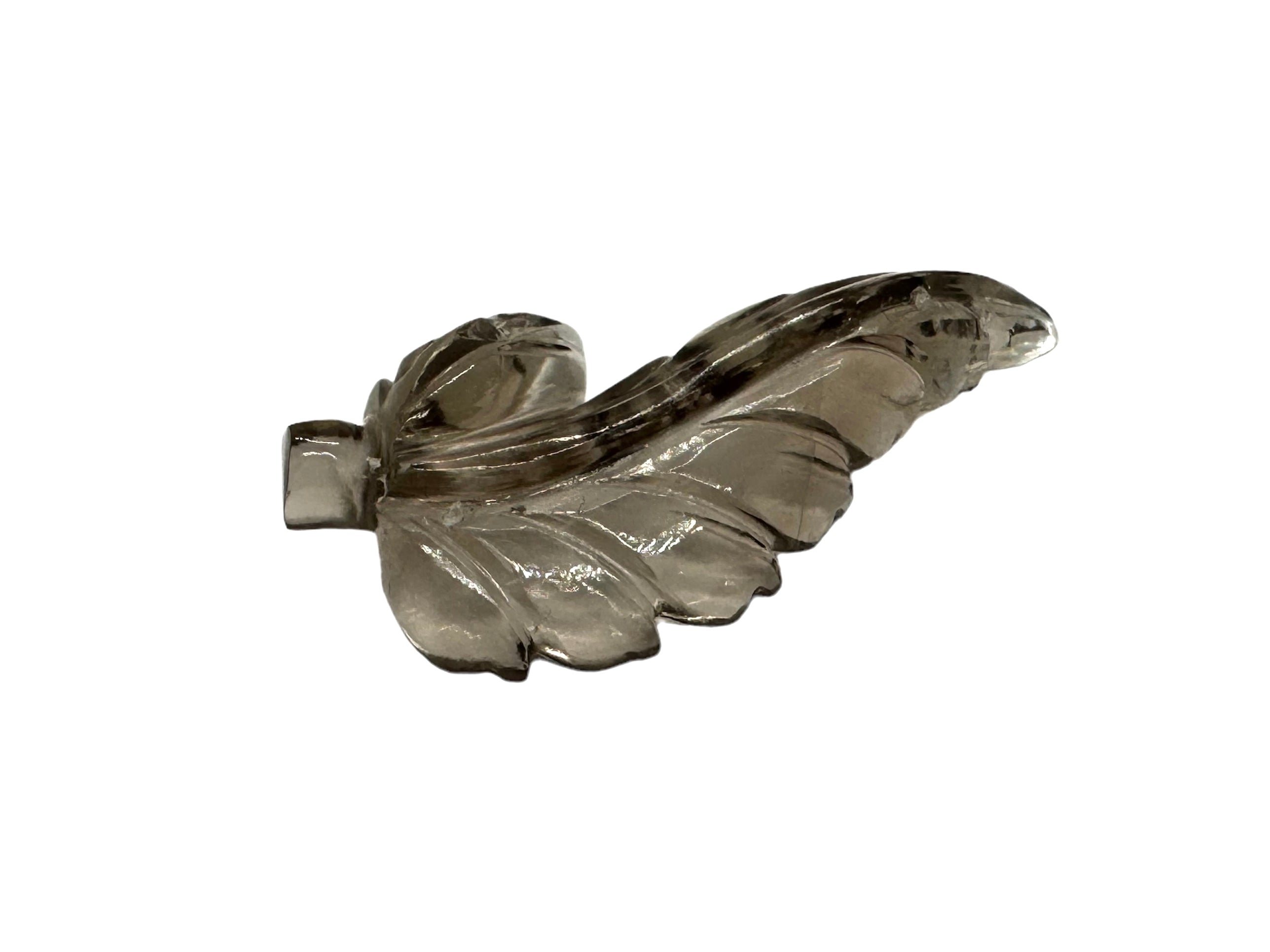 SMOKEY Fancy Carving 39X19X6MM | Wt- 20.33 ct | SKU-DG_T0003_03