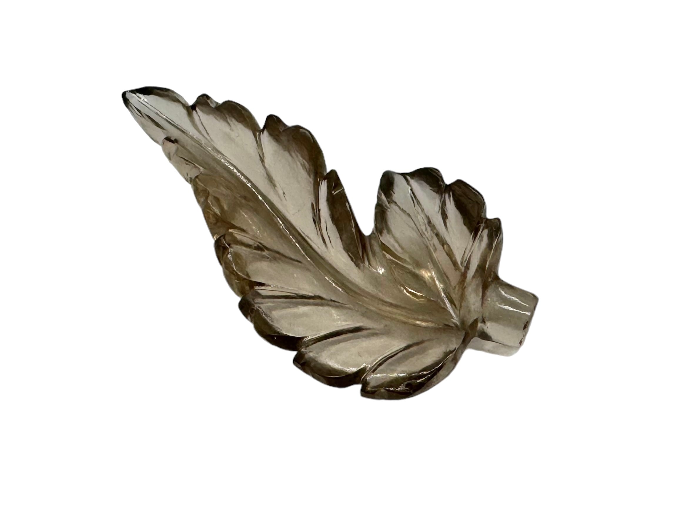 SMOKEY Fancy Carving 39X19X6MM | Wt- 20.33 ct | SKU-DG_T0003_03