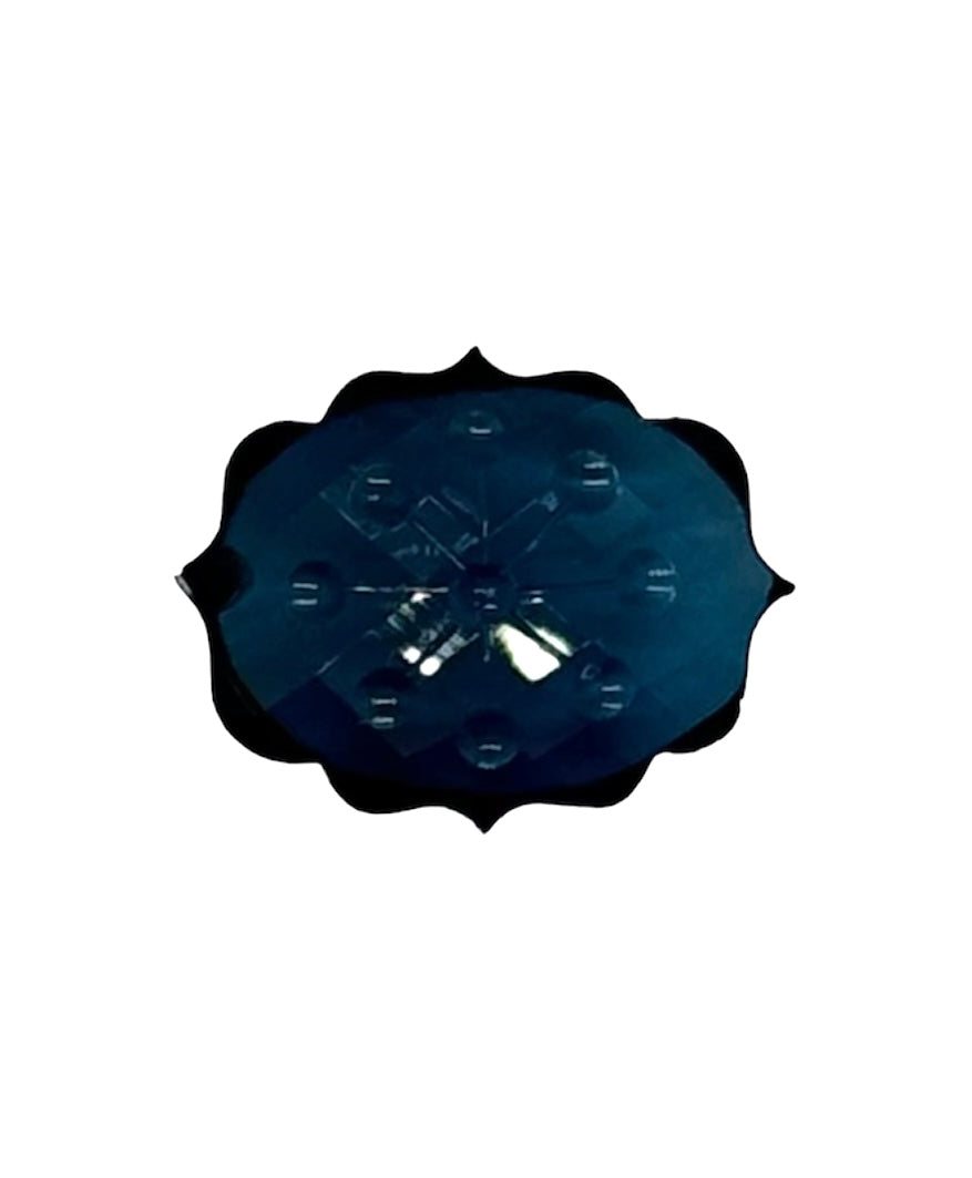 LONDRA TOPAZIO BLU Fancy Carving 23X18X7MM