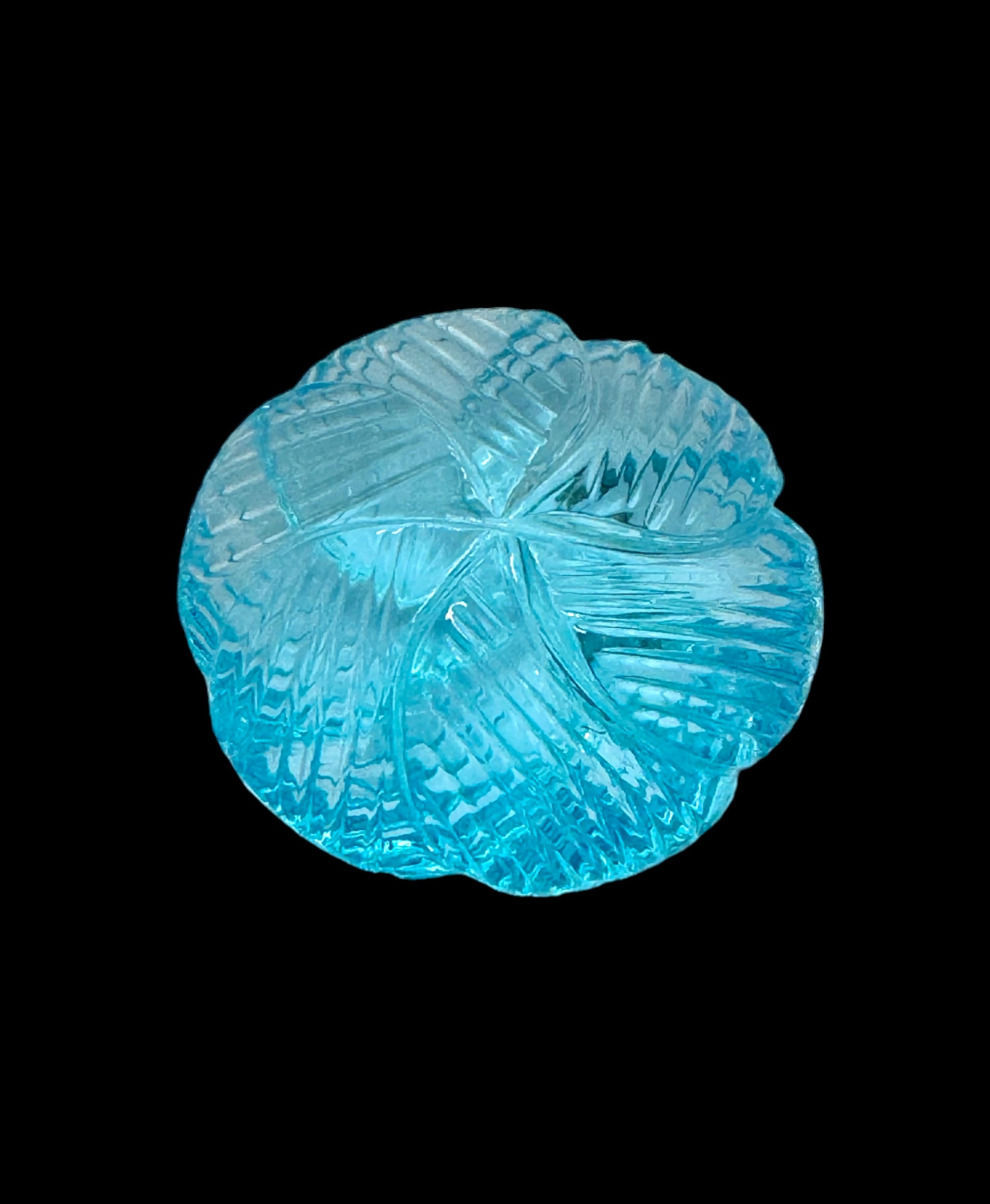 SWISS BLUE TOPAZ Fancy Carving 15X6MM | Wt- 10 ct | SKU-DG_T0003_60