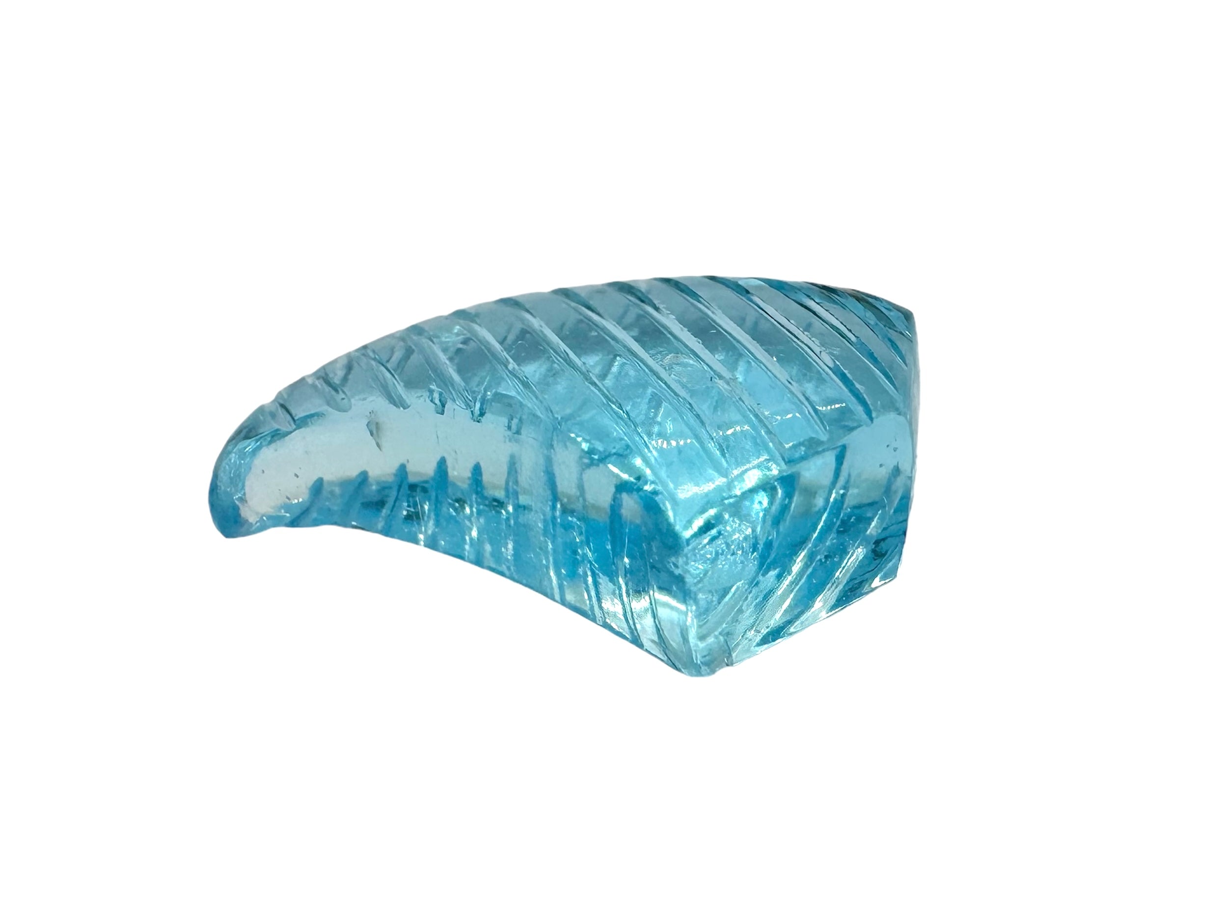 TOPAZIO BLU SVIZZERO Intaglio fantasia 19X12X7MM