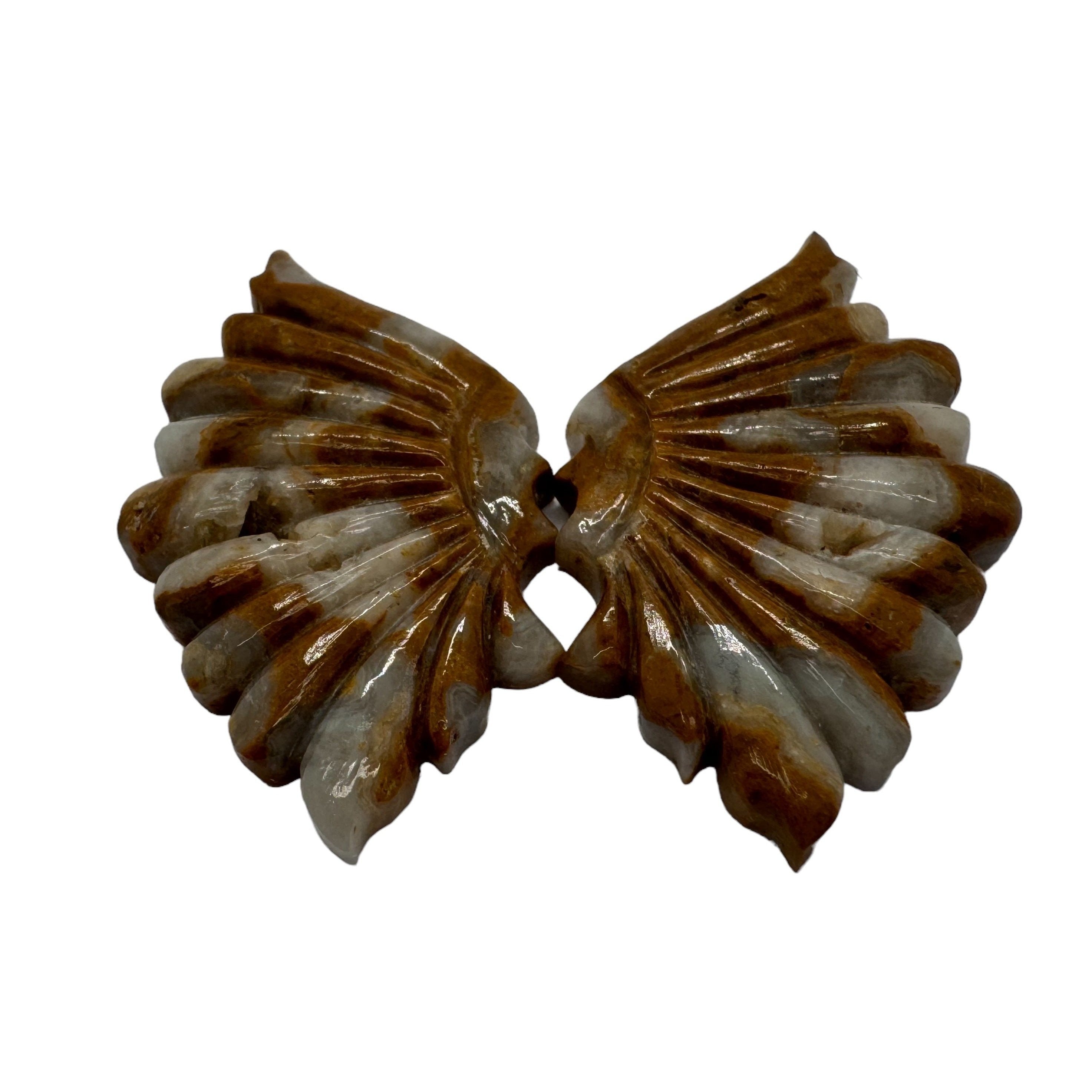 Agata naturale intagliata a fantasia T15 14