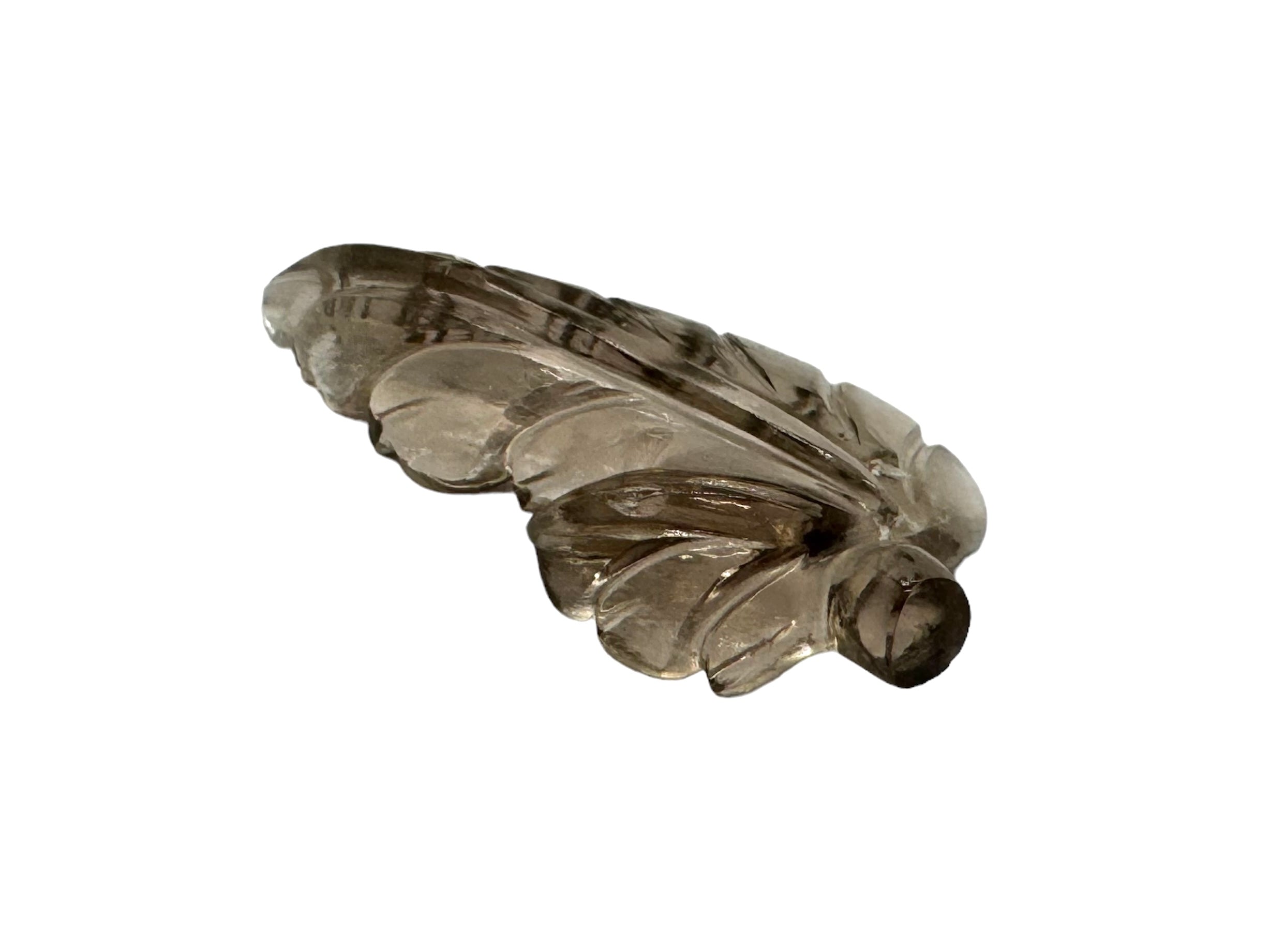 SMOKEY Fancy Carving  39X19X6MM | Wt- 20.33 ct | SKU-DG_T0003_03