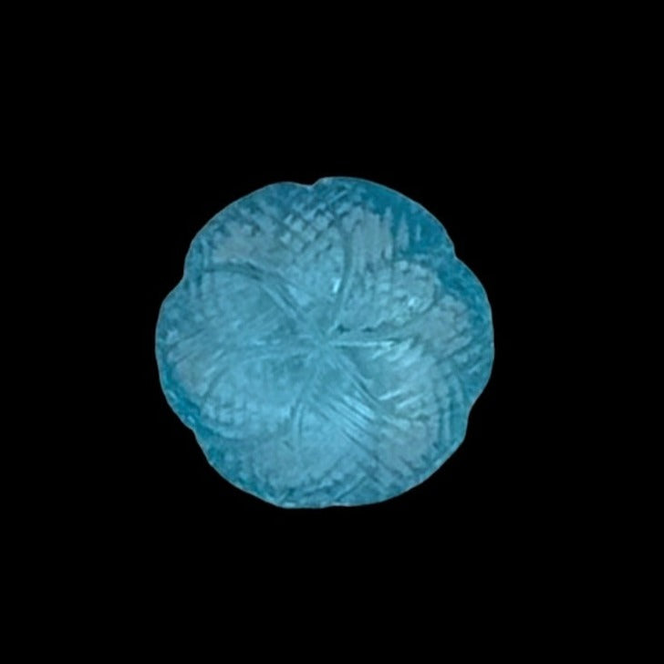 SWISS BLUE TOPAZ  Fancy Carving  15X6MM | Wt- 10 ct | SKU-DG_T0003_60