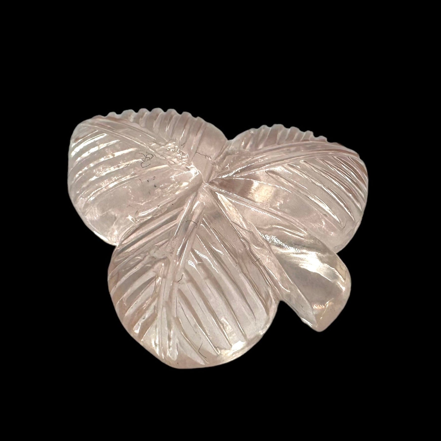 QUARTZ ROSE Sculpture fantaisie 21X17X6MM