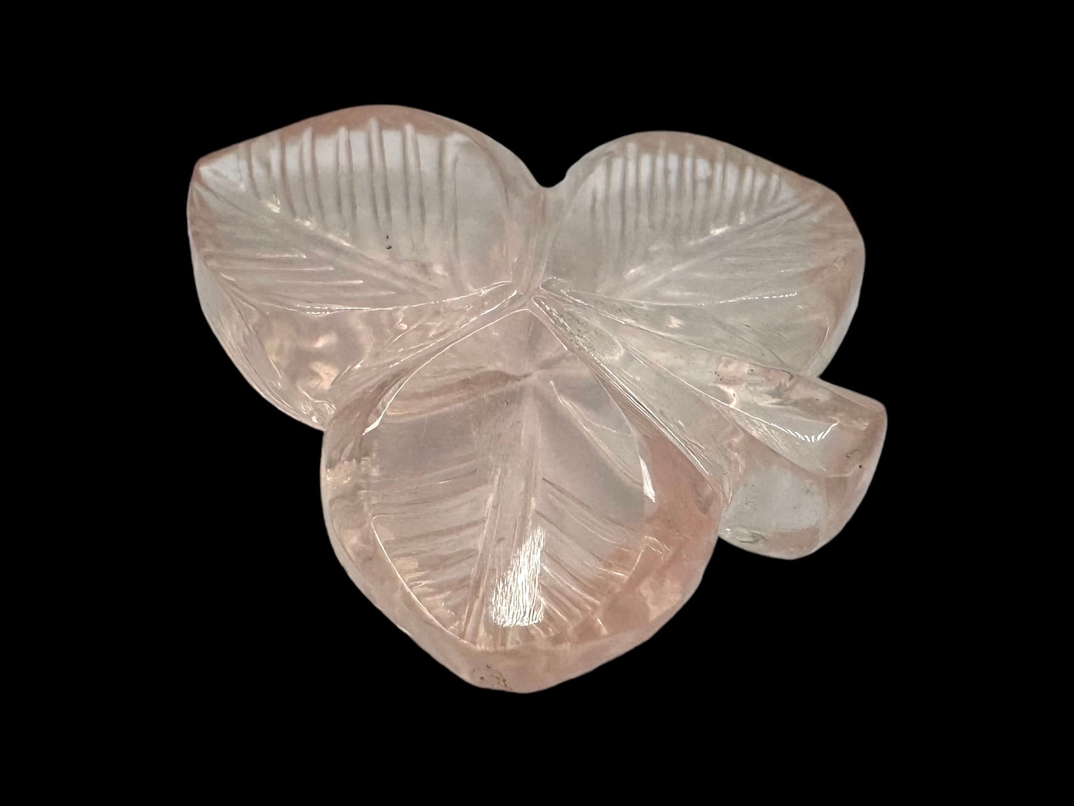 QUARTZ ROSE Sculpture fantaisie 21X17X6MM