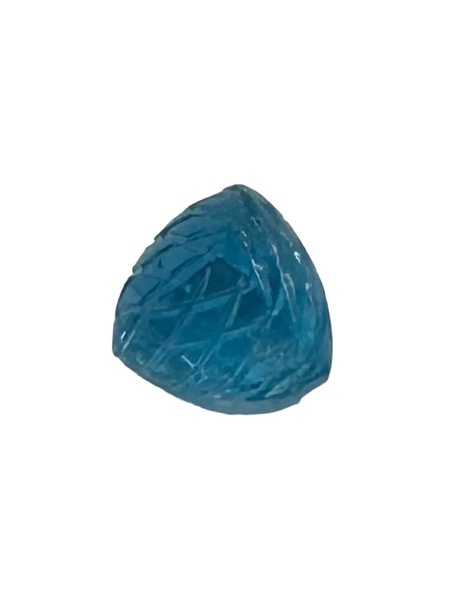 TOPAZE BLEUE SUISSE Sculpture fantaisie 10X10X10MM