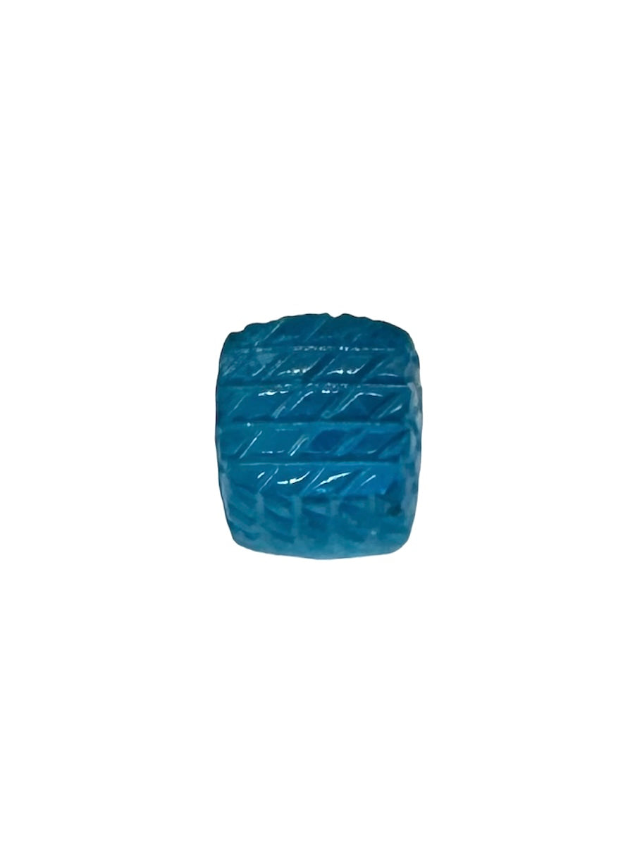 TOPAZE BLEUE SUISSE Sculpture fantaisie 9X9X9MM