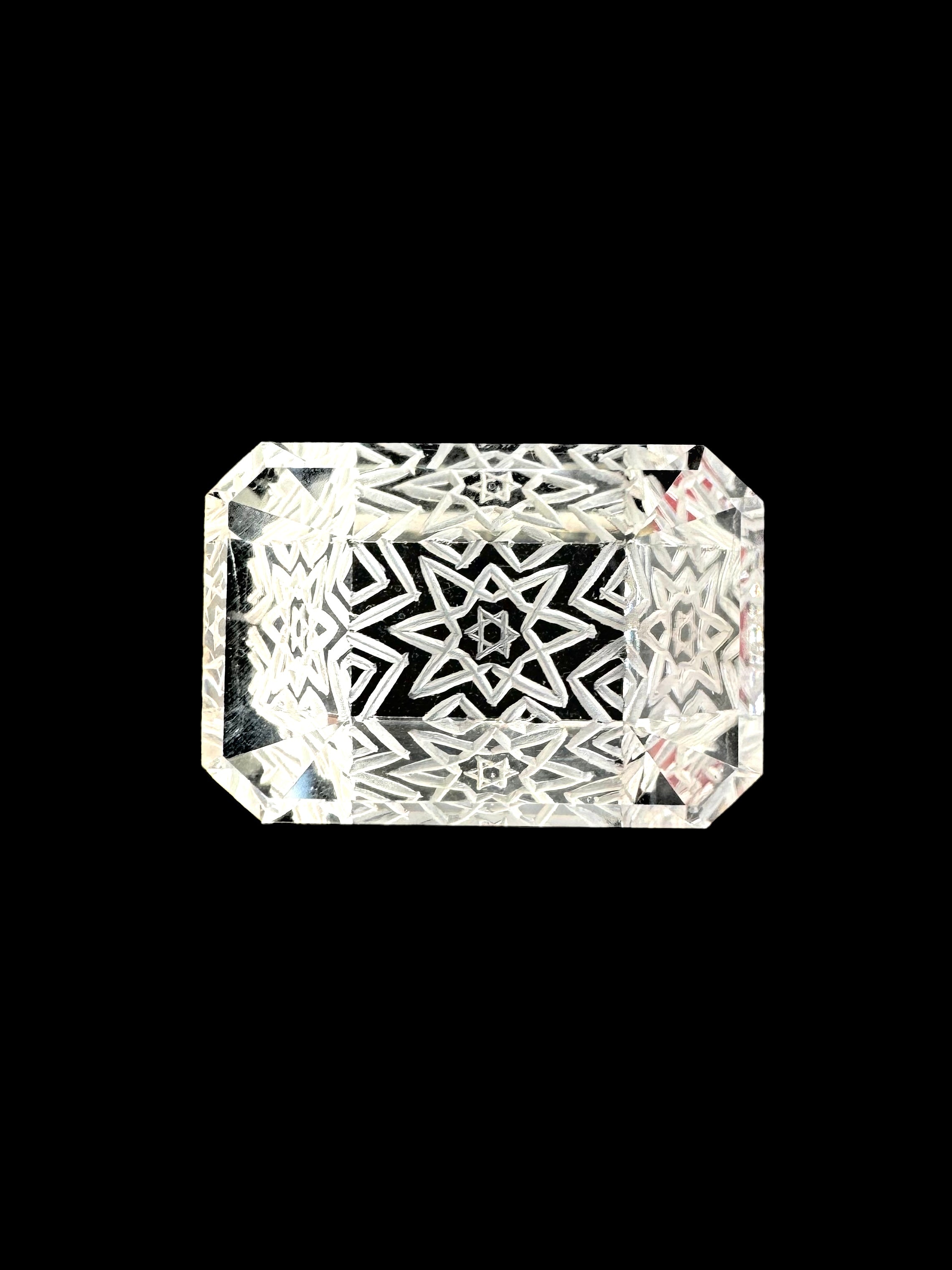 Lemon Quartz carved (David Star) cut stone 19x28x12.50H | Wt-57.97 Ct | SKU-DG_T0061_04