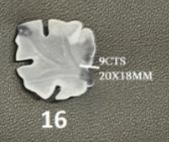 FROSTED ROCK CRYSTAL | 20X18MM | SKU-M-SP/D-HS/T0020_16 | Wt-9ct